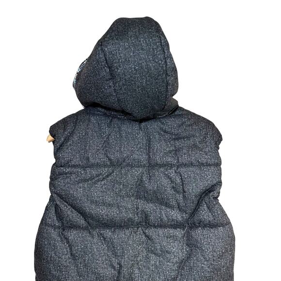Dang Kko Mens Puffer Hooded Vest Gray Size Large Gorp Core Neutral Winter Casual - Picture 8 of 10